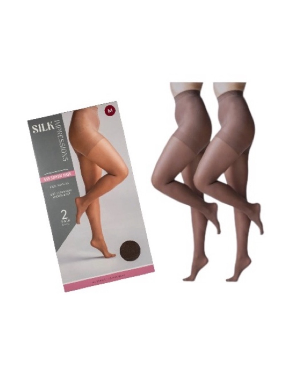 Silk Impressions 40 Denier Coffee Bean High Support Sheer Pantyhose